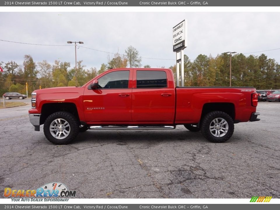 2014 Chevrolet Silverado 1500 LT Crew Cab Victory Red / Cocoa/Dune Photo #4
