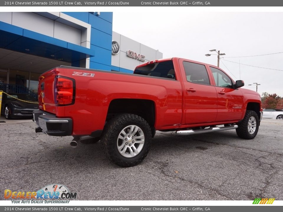 2014 Chevrolet Silverado 1500 LT Crew Cab Victory Red / Cocoa/Dune Photo #7