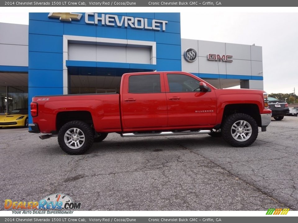 2014 Chevrolet Silverado 1500 LT Crew Cab Victory Red / Cocoa/Dune Photo #8