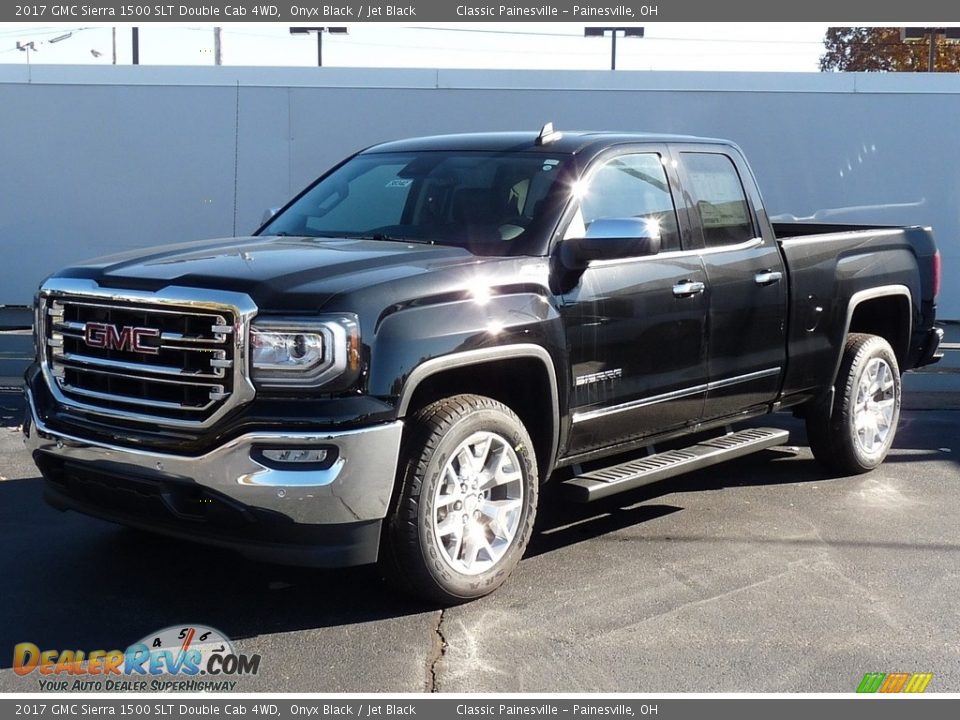 2017 GMC Sierra 1500 SLT Double Cab 4WD Onyx Black / Jet Black Photo #1