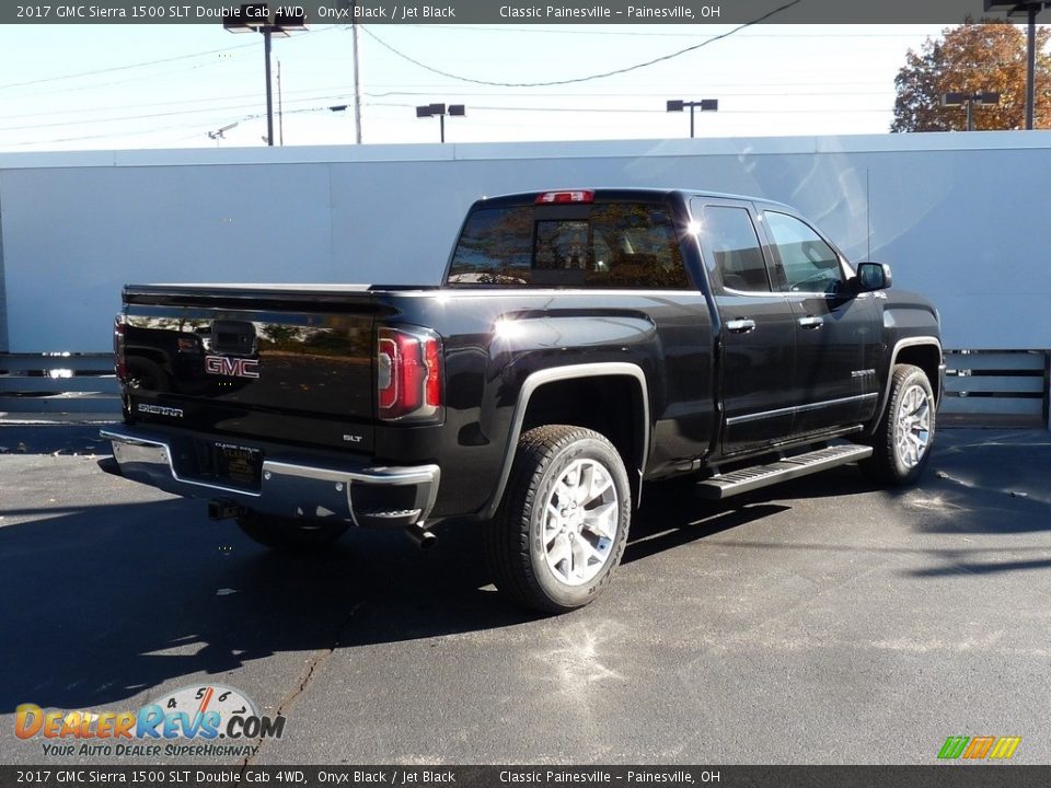 2017 GMC Sierra 1500 SLT Double Cab 4WD Onyx Black / Jet Black Photo #2