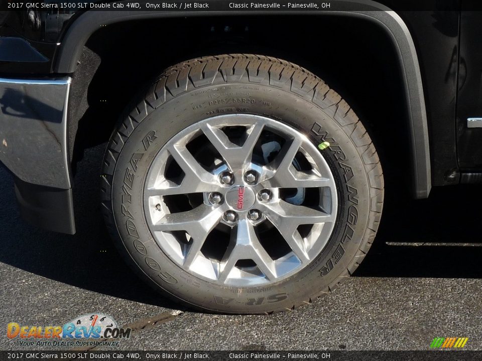 2017 GMC Sierra 1500 SLT Double Cab 4WD Onyx Black / Jet Black Photo #5