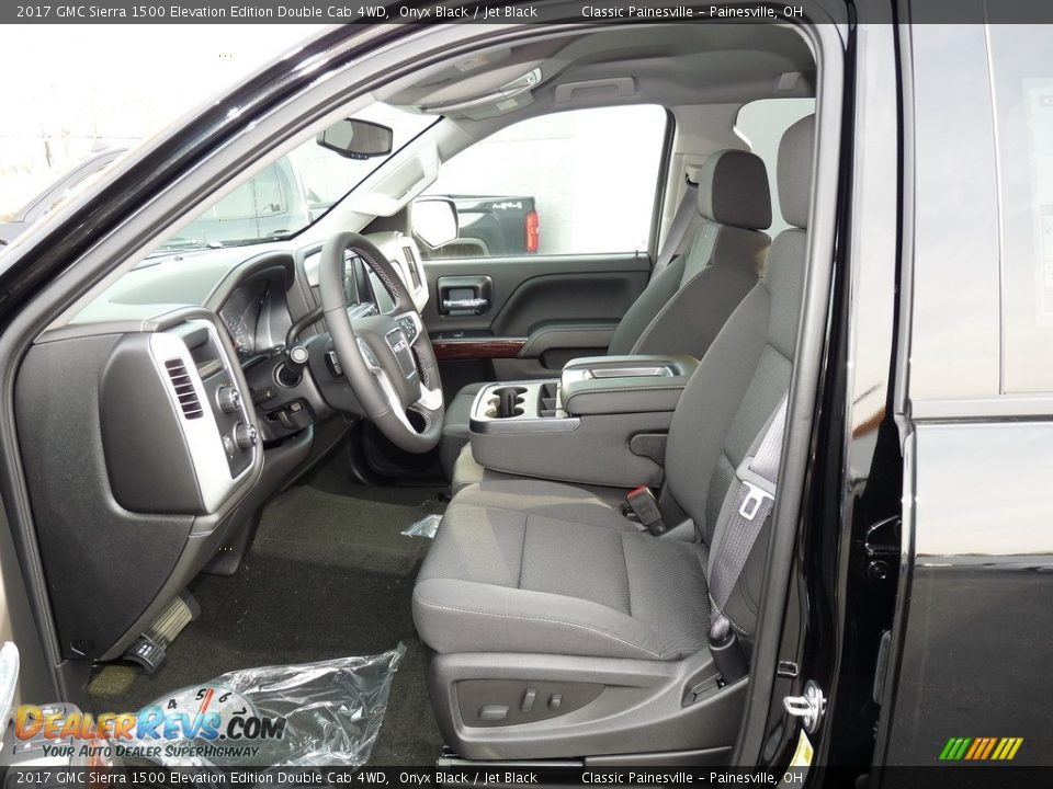Jet Black Interior - 2017 GMC Sierra 1500 Elevation Edition Double Cab 4WD Photo #6
