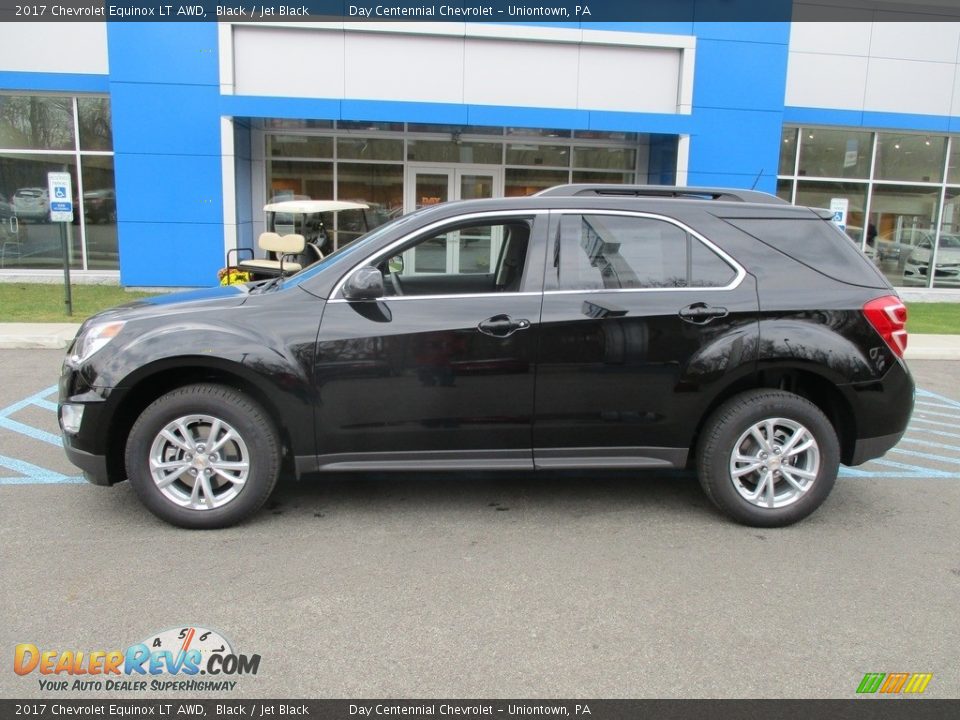 2017 Chevrolet Equinox LT AWD Black / Jet Black Photo #2