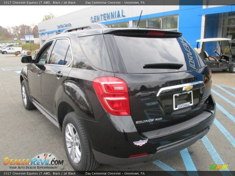 2017 Chevrolet Equinox LT AWD Black / Jet Black Photo #4