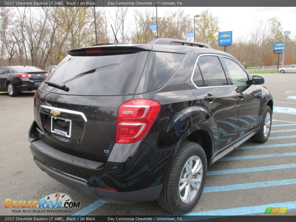 2017 Chevrolet Equinox LT AWD Black / Jet Black Photo #6
