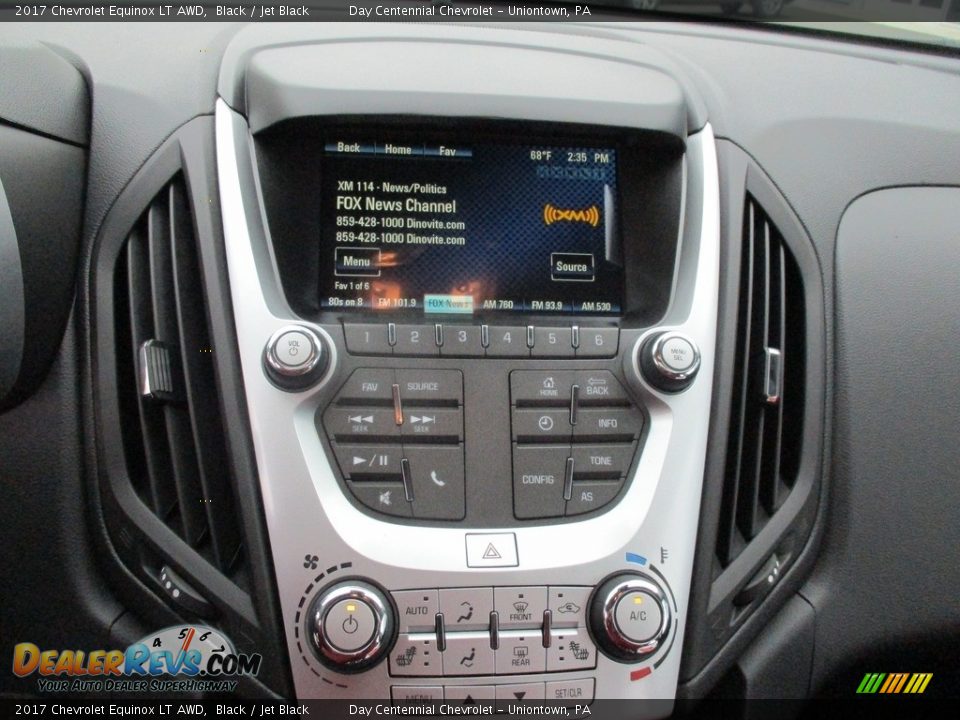 2017 Chevrolet Equinox LT AWD Black / Jet Black Photo #17