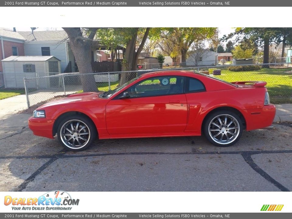 2001 Ford Mustang GT Coupe Performance Red / Medium Graphite Photo #3