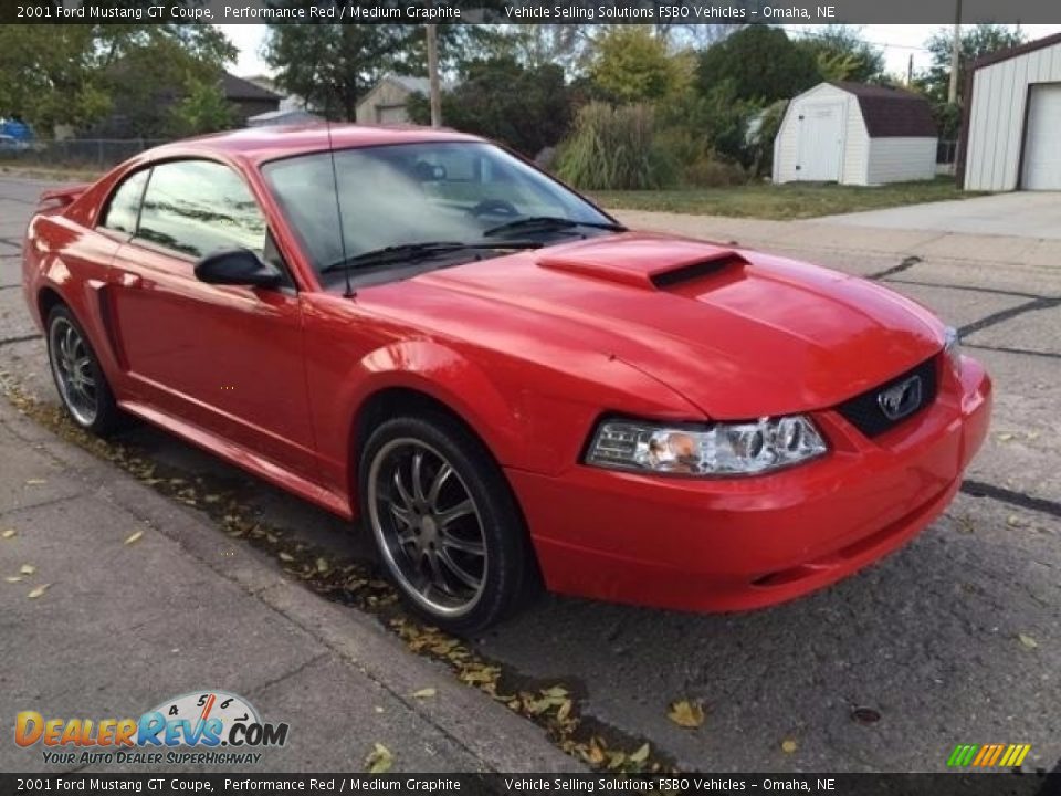 2001 Ford Mustang GT Coupe Performance Red / Medium Graphite Photo #9