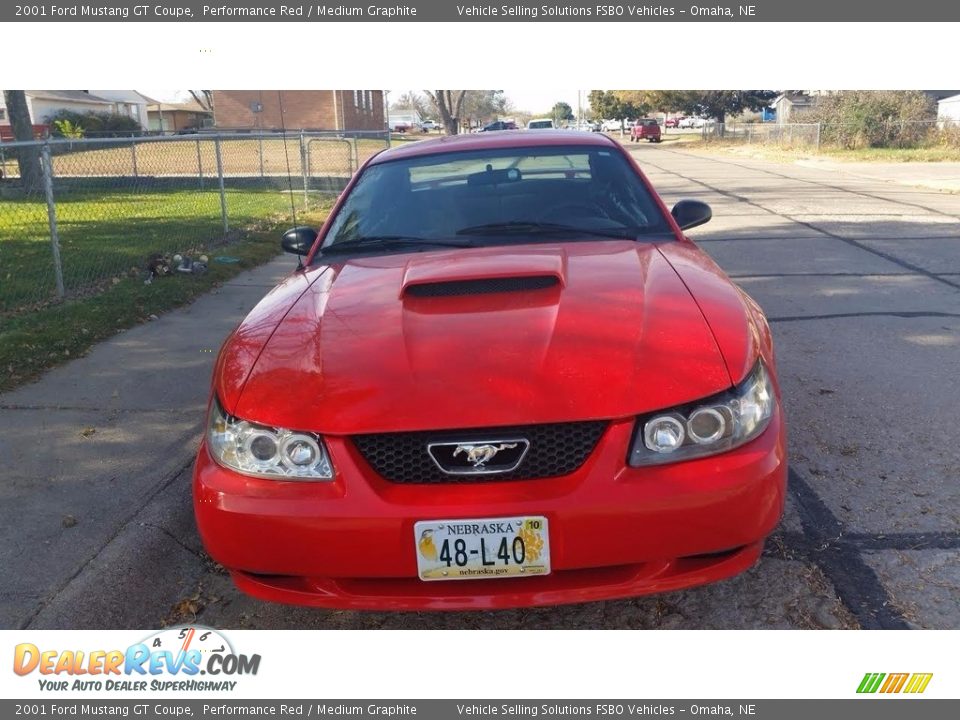 2001 Ford Mustang GT Coupe Performance Red / Medium Graphite Photo #11