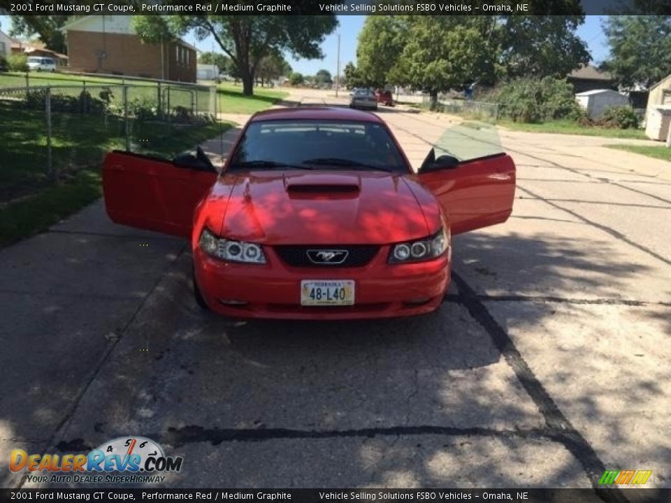 2001 Ford Mustang GT Coupe Performance Red / Medium Graphite Photo #12