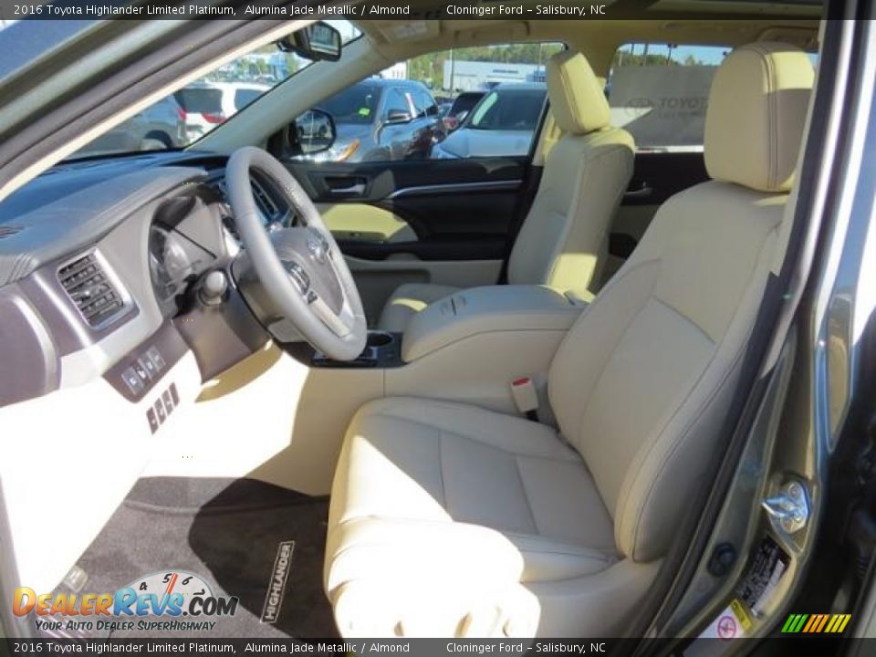 2016 Toyota Highlander Limited Platinum Alumina Jade Metallic / Almond Photo #9