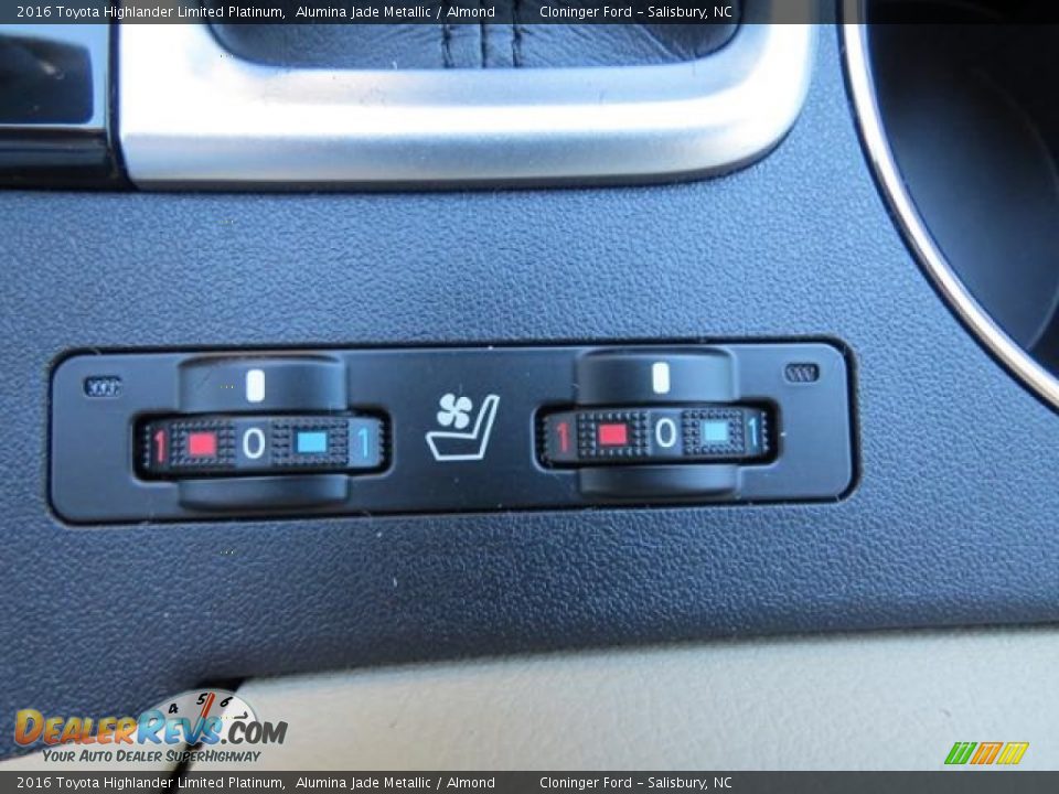 2016 Toyota Highlander Limited Platinum Alumina Jade Metallic / Almond Photo #22