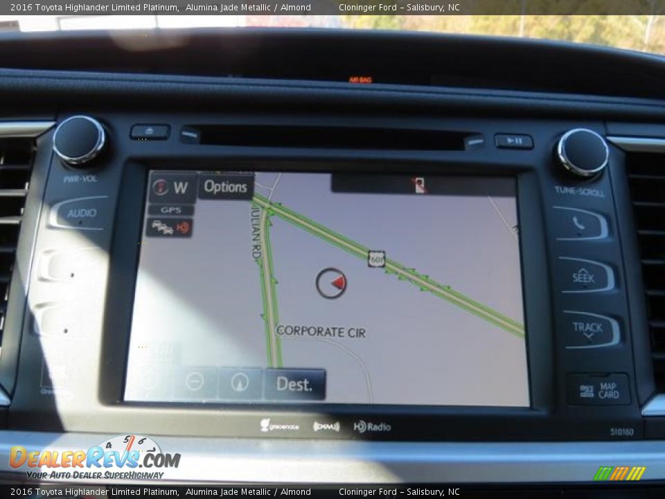 2016 Toyota Highlander Limited Platinum Alumina Jade Metallic / Almond Photo #23