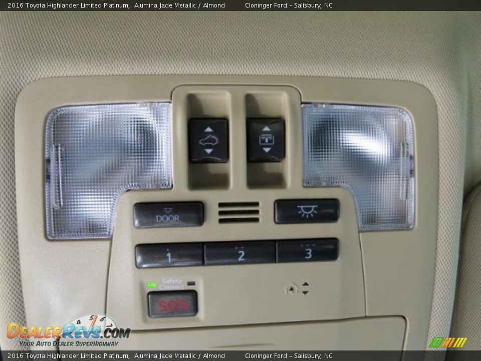 2016 Toyota Highlander Limited Platinum Alumina Jade Metallic / Almond Photo #26