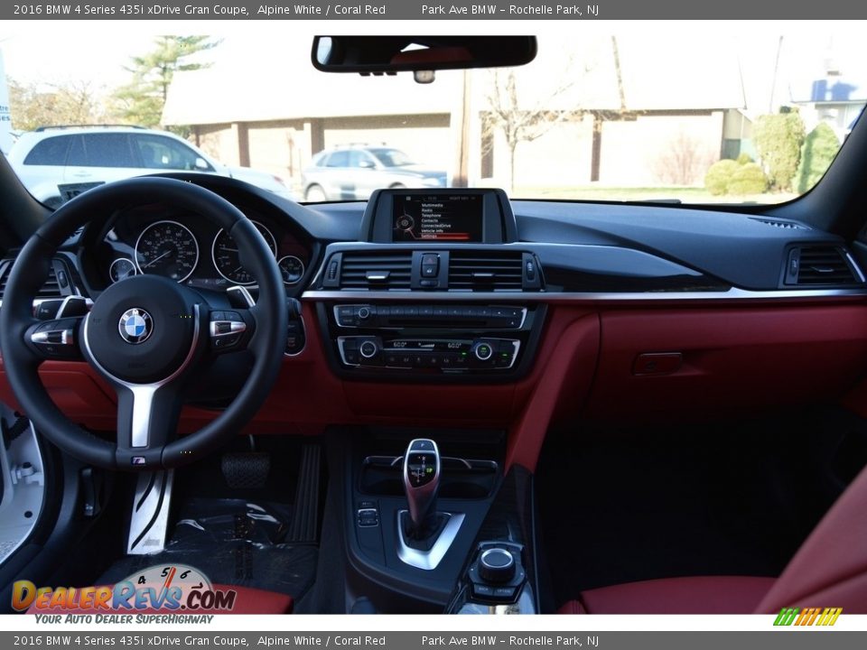 2016 BMW 4 Series 435i xDrive Gran Coupe Alpine White / Coral Red Photo #16