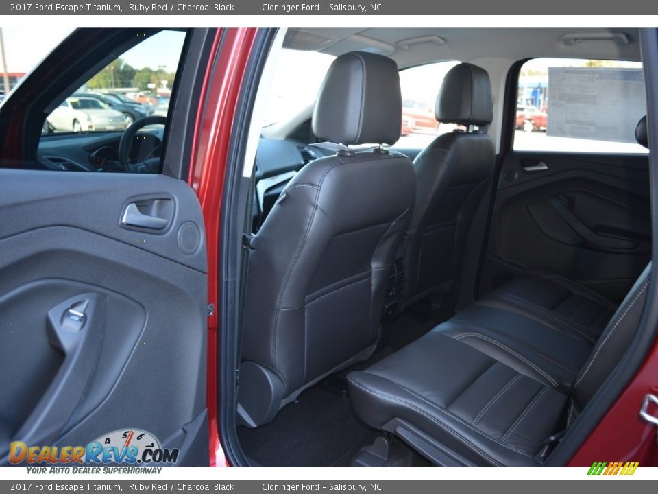 2017 Ford Escape Titanium Ruby Red / Charcoal Black Photo #8