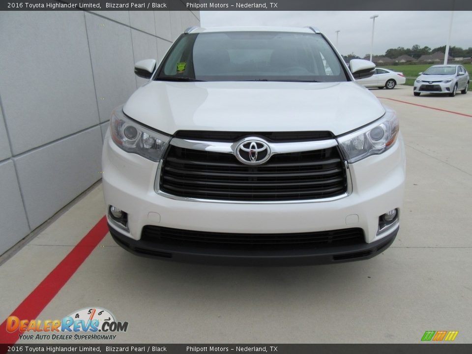 2016 Toyota Highlander Limited Blizzard Pearl / Black Photo #8