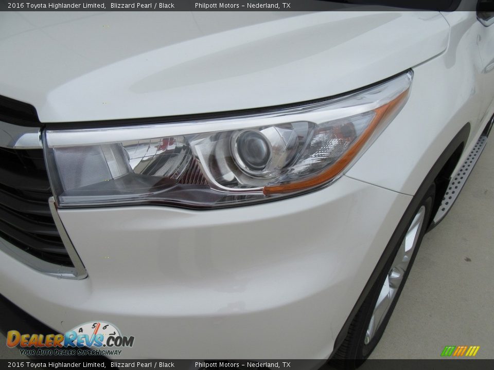 2016 Toyota Highlander Limited Blizzard Pearl / Black Photo #9