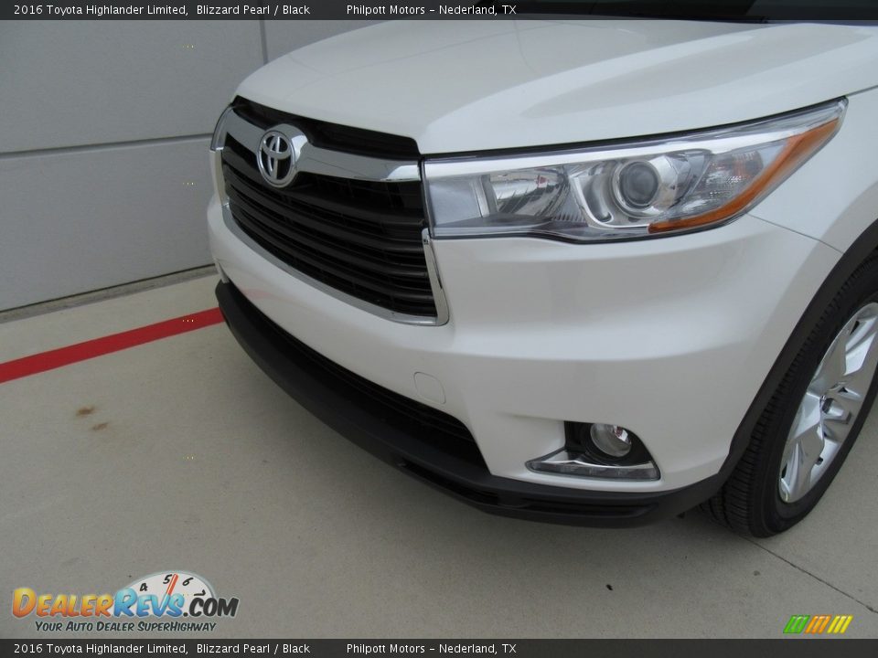 2016 Toyota Highlander Limited Blizzard Pearl / Black Photo #10