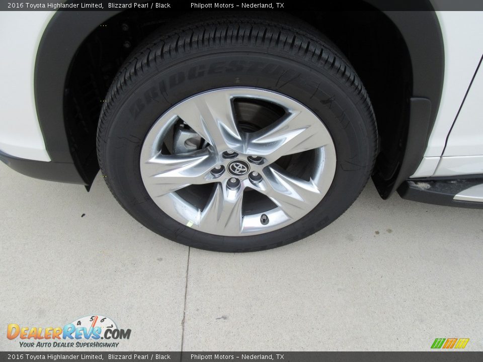 2016 Toyota Highlander Limited Blizzard Pearl / Black Photo #11