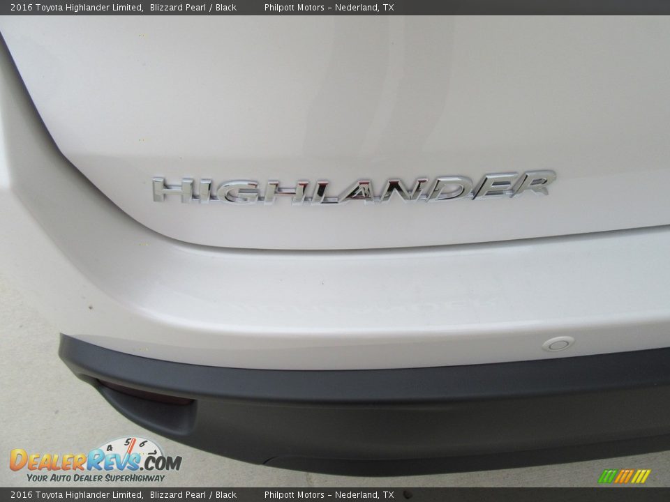 2016 Toyota Highlander Limited Blizzard Pearl / Black Photo #14