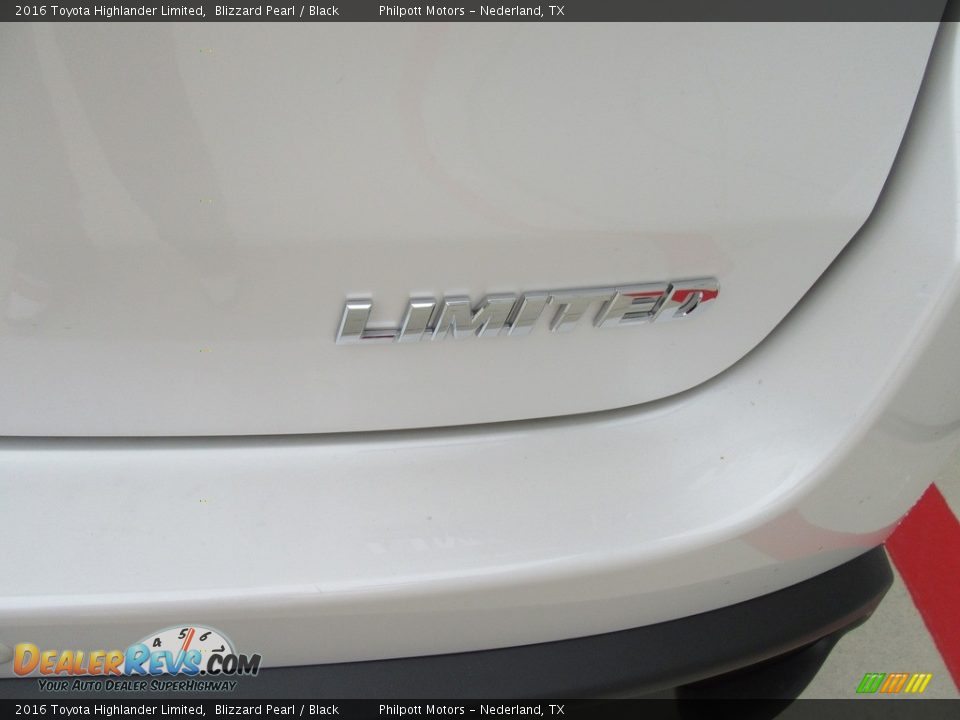 2016 Toyota Highlander Limited Blizzard Pearl / Black Photo #15