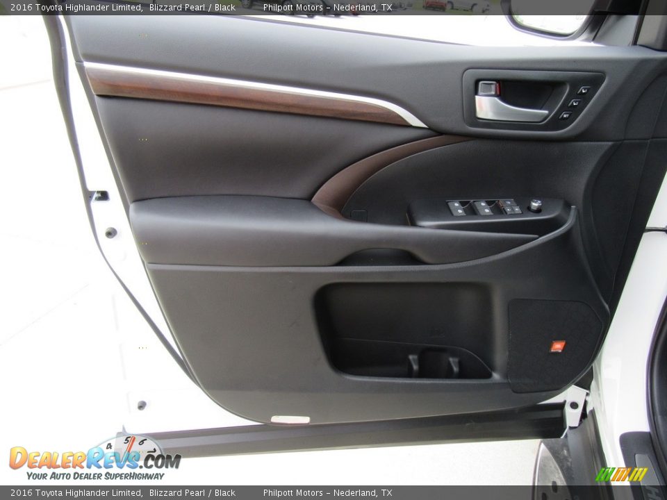 2016 Toyota Highlander Limited Blizzard Pearl / Black Photo #21