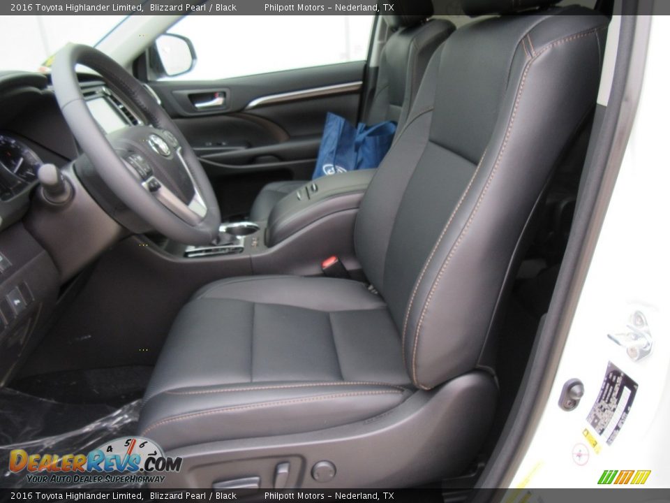 2016 Toyota Highlander Limited Blizzard Pearl / Black Photo #23