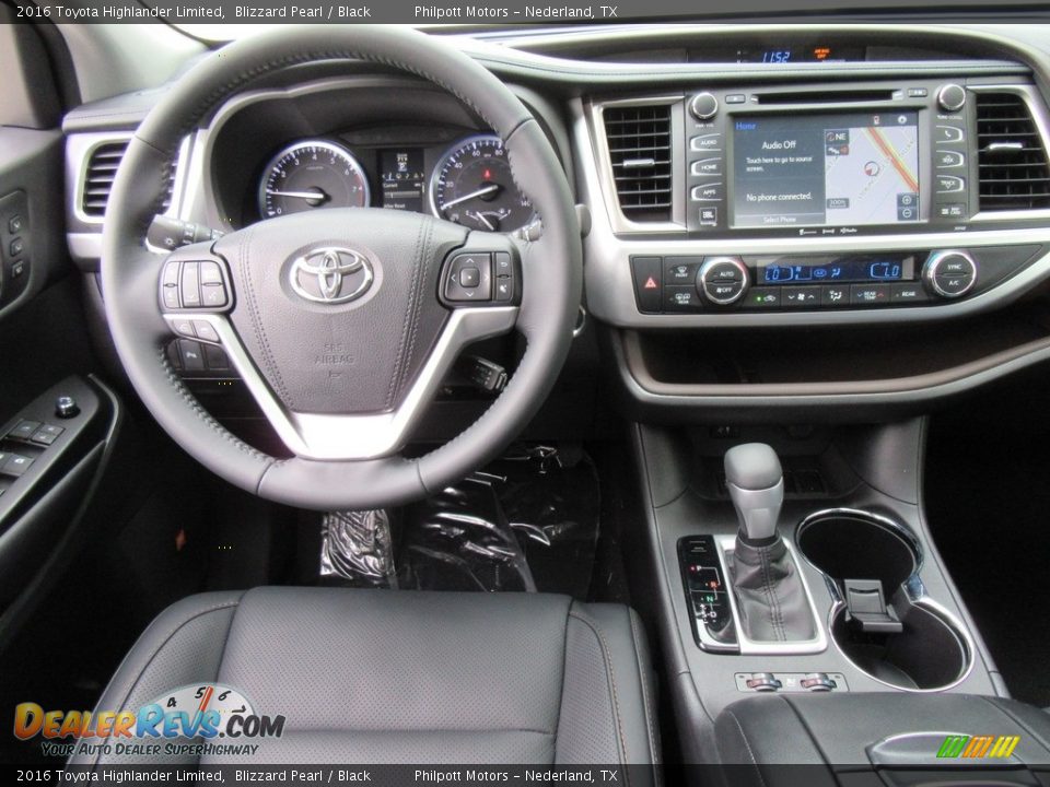 2016 Toyota Highlander Limited Blizzard Pearl / Black Photo #26