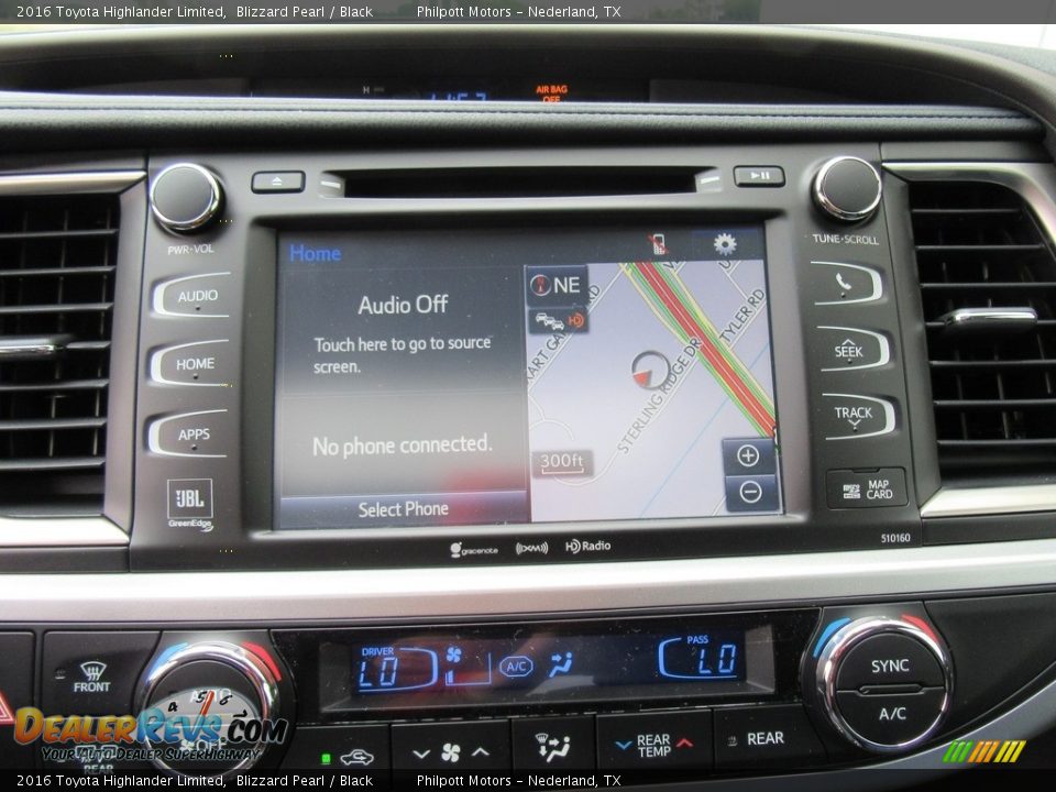 2016 Toyota Highlander Limited Blizzard Pearl / Black Photo #28