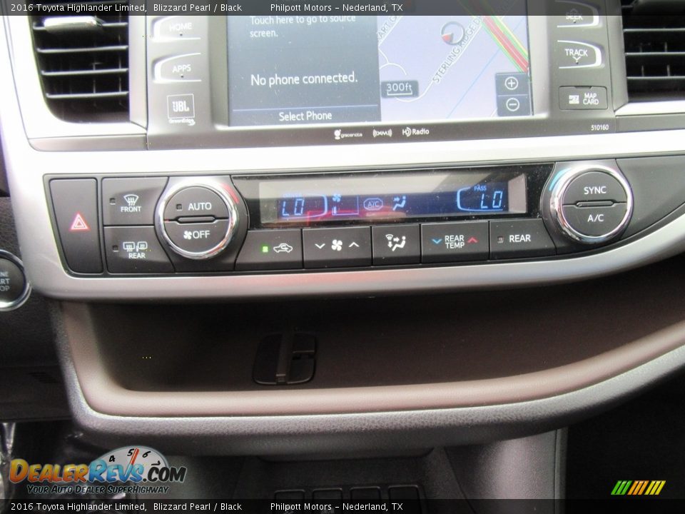 2016 Toyota Highlander Limited Blizzard Pearl / Black Photo #29