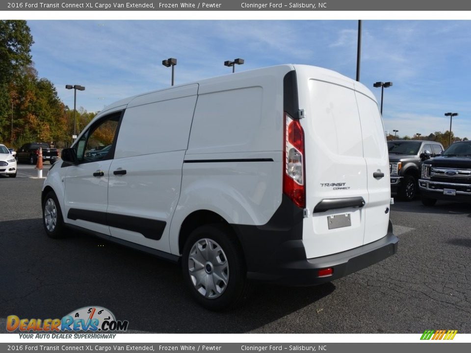 2016 Ford Transit Connect XL Cargo Van Extended Frozen White / Pewter Photo #18