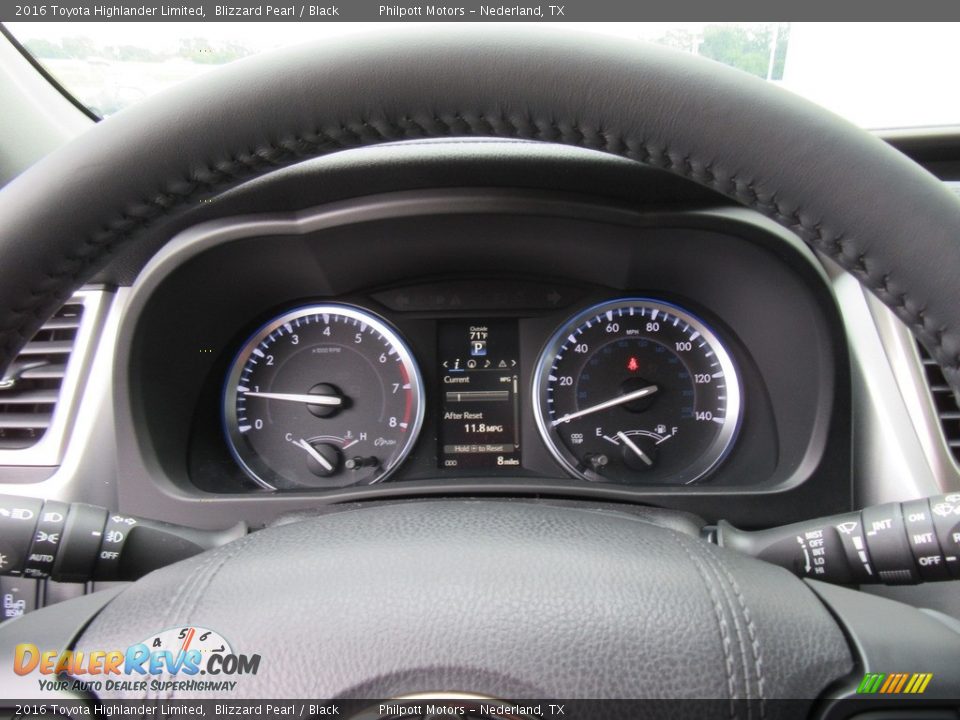 2016 Toyota Highlander Limited Blizzard Pearl / Black Photo #34