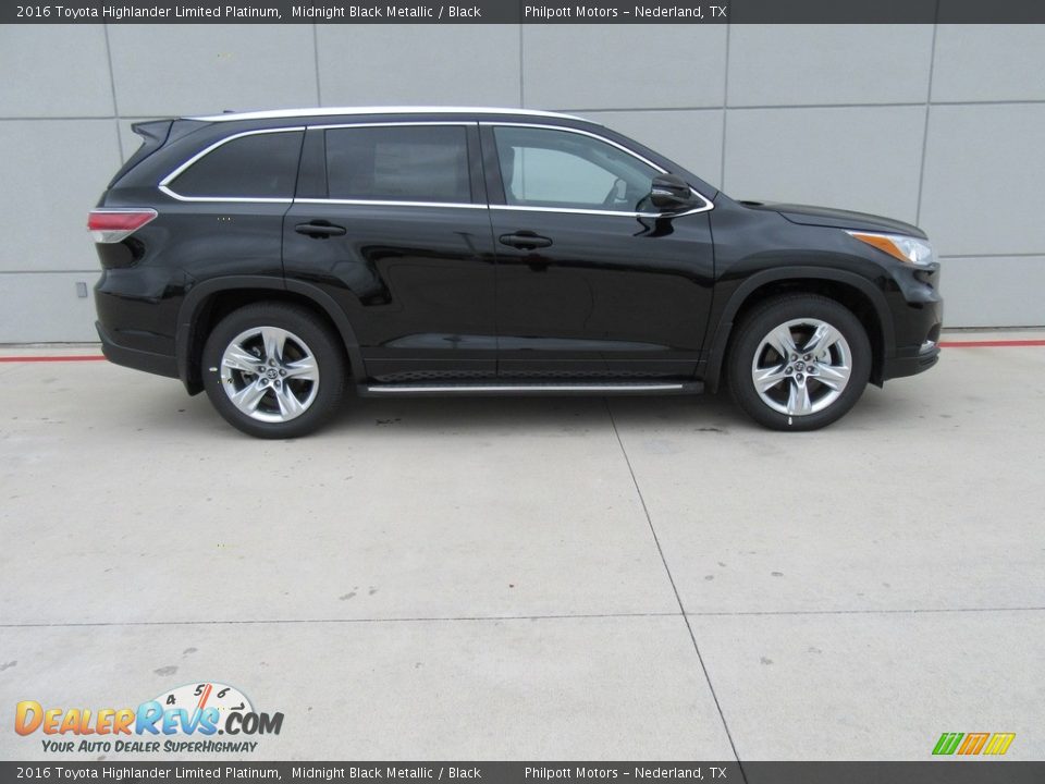 2016 Toyota Highlander Limited Platinum Midnight Black Metallic / Black Photo #3