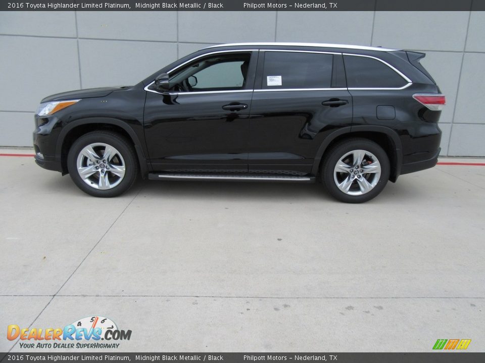2016 Toyota Highlander Limited Platinum Midnight Black Metallic / Black Photo #6