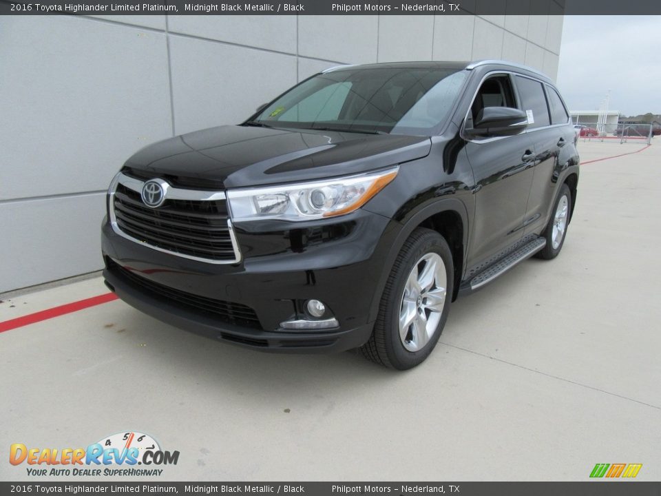 2016 Toyota Highlander Limited Platinum Midnight Black Metallic / Black Photo #7