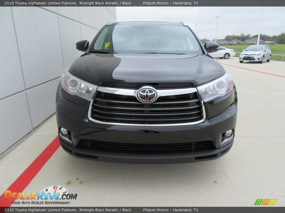 2016 Toyota Highlander Limited Platinum Midnight Black Metallic / Black Photo #8