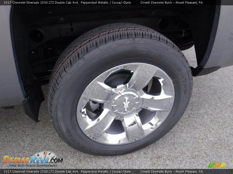 2017 Chevrolet Silverado 1500 LTZ Double Cab 4x4 Pepperdust Metallic / Cocoa/­Dune Photo #3