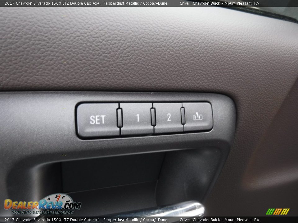 2017 Chevrolet Silverado 1500 LTZ Double Cab 4x4 Pepperdust Metallic / Cocoa/­Dune Photo #10