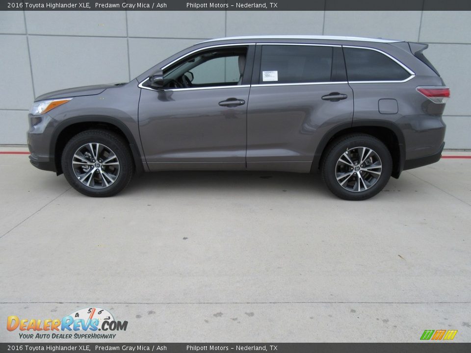 2016 Toyota Highlander XLE Predawn Gray Mica / Ash Photo #6