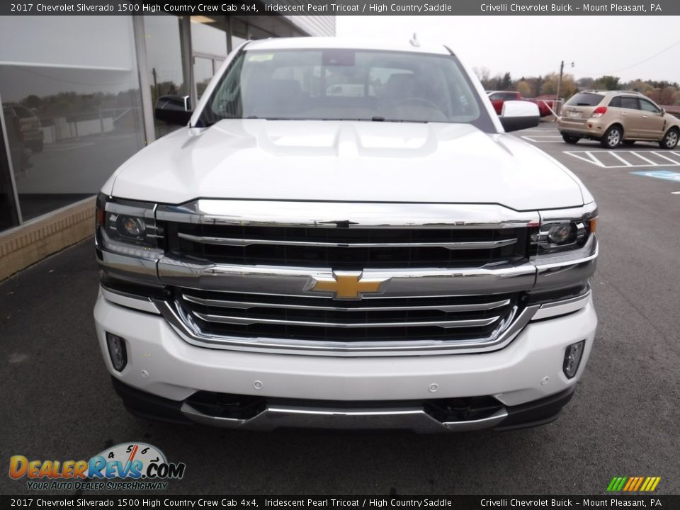 2017 Chevrolet Silverado 1500 High Country Crew Cab 4x4 Iridescent Pearl Tricoat / High Country Saddle Photo #7
