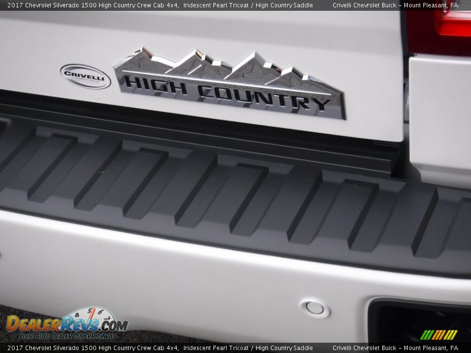 2017 Chevrolet Silverado 1500 High Country Crew Cab 4x4 Iridescent Pearl Tricoat / High Country Saddle Photo #10