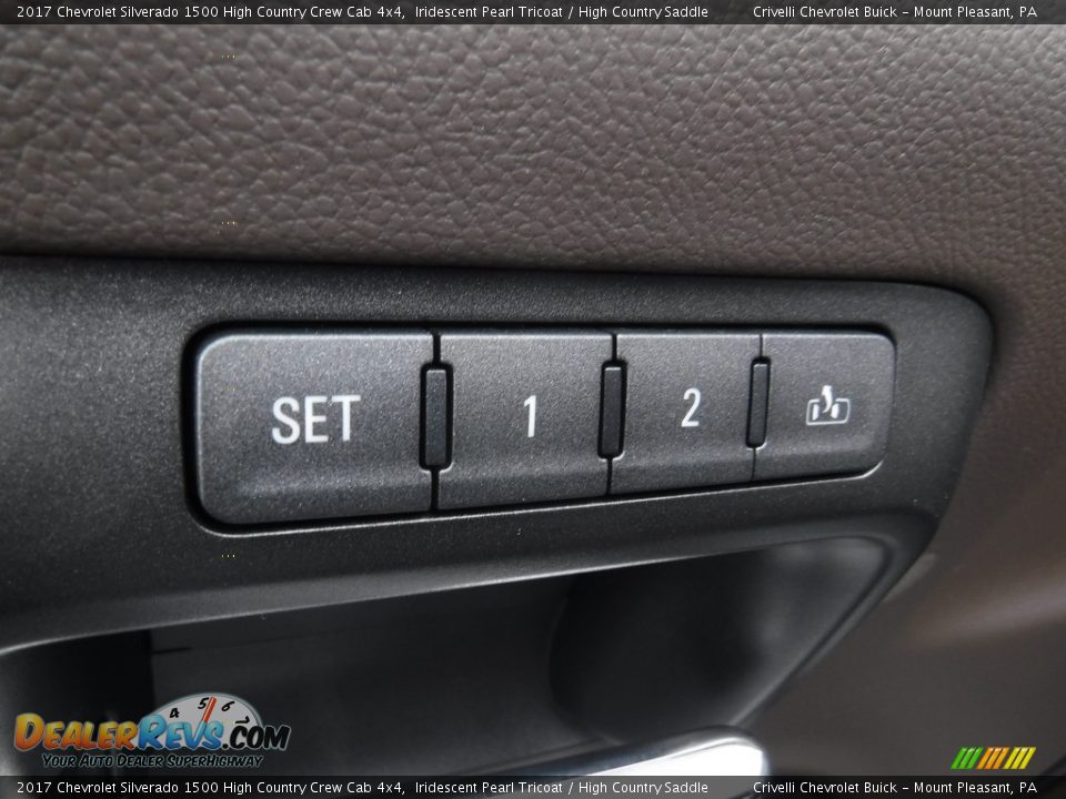 2017 Chevrolet Silverado 1500 High Country Crew Cab 4x4 Iridescent Pearl Tricoat / High Country Saddle Photo #15