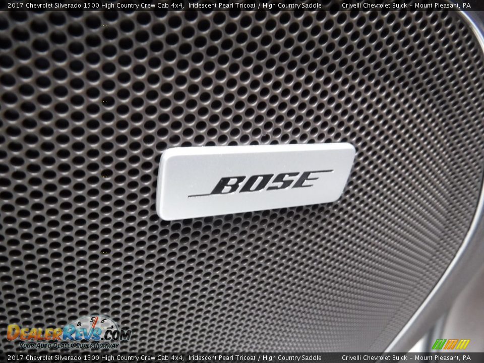 2017 Chevrolet Silverado 1500 High Country Crew Cab 4x4 Iridescent Pearl Tricoat / High Country Saddle Photo #16