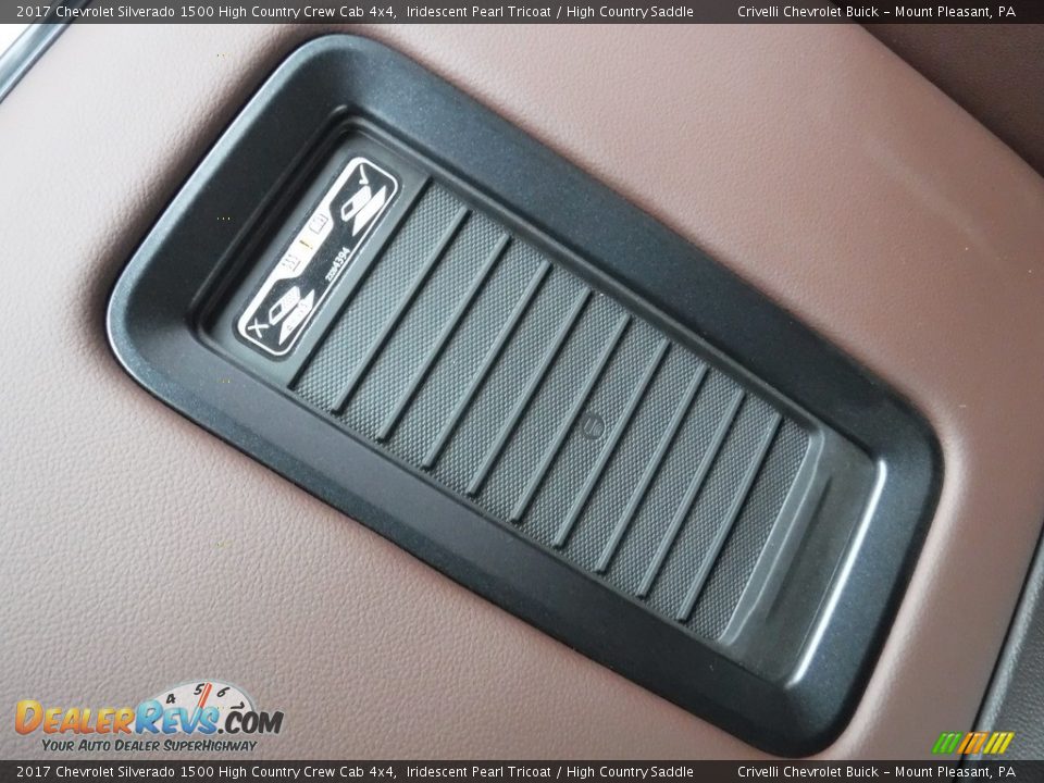 2017 Chevrolet Silverado 1500 High Country Crew Cab 4x4 Iridescent Pearl Tricoat / High Country Saddle Photo #25