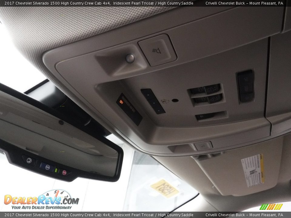 2017 Chevrolet Silverado 1500 High Country Crew Cab 4x4 Iridescent Pearl Tricoat / High Country Saddle Photo #26