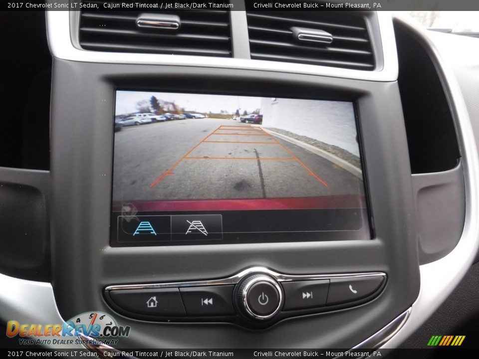 2017 Chevrolet Sonic LT Sedan Cajun Red Tintcoat / Jet Black/Dark Titanium Photo #13