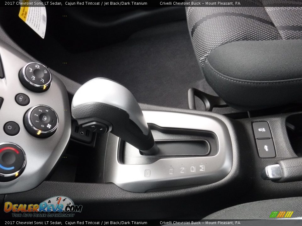 2017 Chevrolet Sonic LT Sedan Cajun Red Tintcoat / Jet Black/Dark Titanium Photo #14