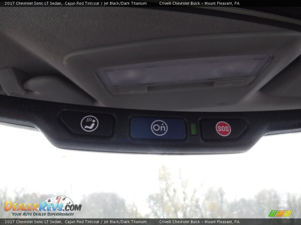 2017 Chevrolet Sonic LT Sedan Cajun Red Tintcoat / Jet Black/Dark Titanium Photo #15